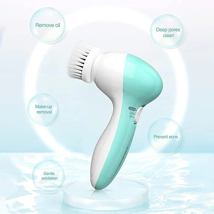 Electric Facial Cleanser Brush Set